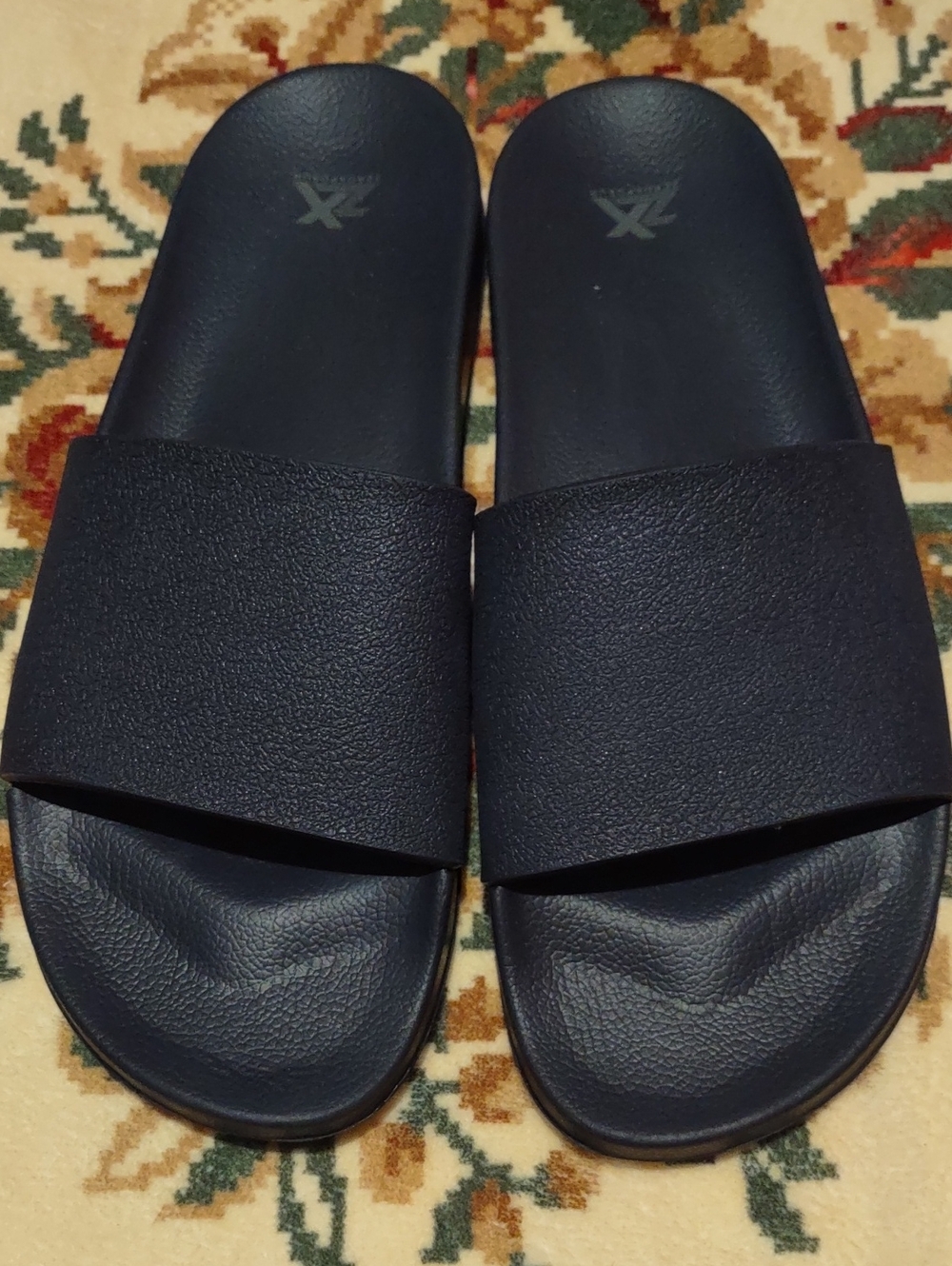 Men's Blue Slide Sandals - Comfortable Everyday Slip-Ons Size 13